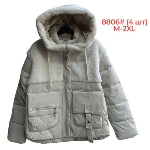Куртка Katty (M-2XL) 8806 white (зима) Katty 8806 white