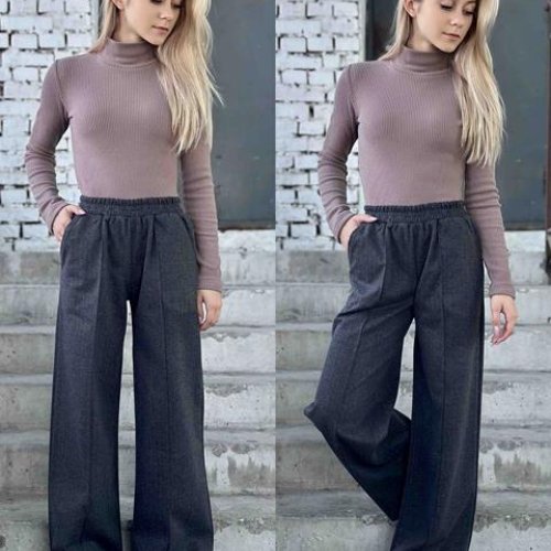 Штаны Karolina (32-42) KR303 d.grey (зима) Karolina KR303 d.grey