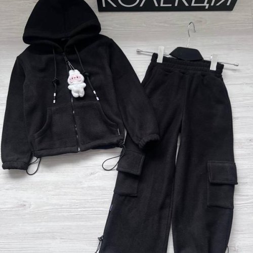 Костюм спорт SunnyTot (116-140) S84 black (зима) SunnyTot S84 black