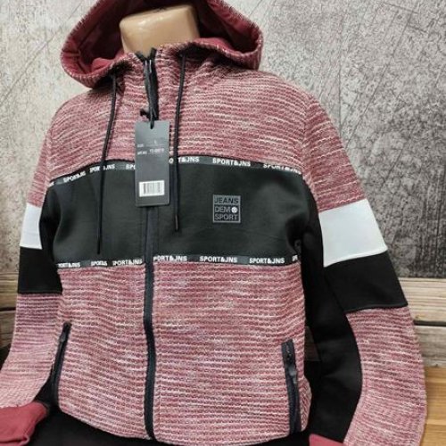 Кофта спорт 4 Seasons (M-2XL) LS7 wine (зима) 4 Seasons LS7 wine