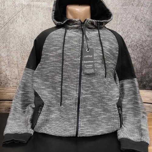 Кофта спорт 4 Seasons (M-2XL) LS10 grey (зима) 4 Seasons LS10 grey