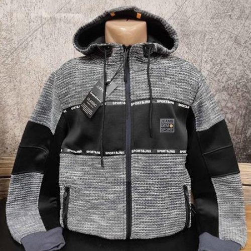 Кофта спорт 4 Seasons (M-2XL) LS11 grey (зима) 4 Seasons LS11 grey