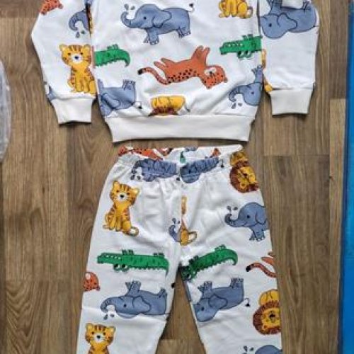 Пижама iBamBino (98-122) 420-1 grey-blue (зима) iBamBino 420-1 grey-blue