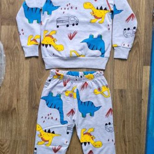 Пижама iBamBino (98-122) 420-1 grey-yellow (зима) iBamBino 420-1 grey-yellow