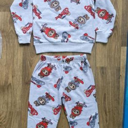 Пижама iBamBino (98-122) 420-1 l.grey (зима) iBamBino 420-1 l.grey