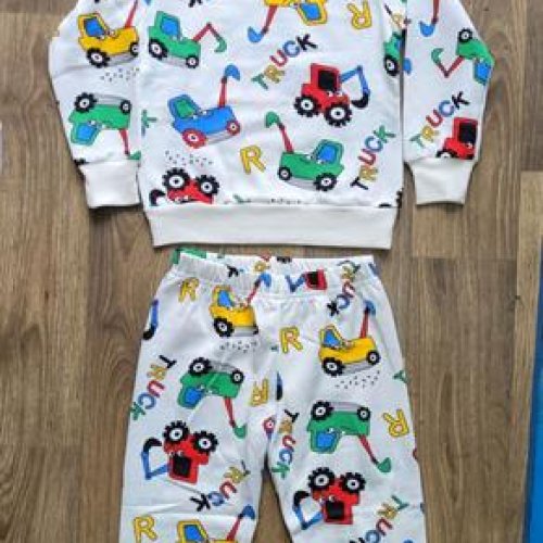 Пижама iBamBino (98-122) 420-1 white-yellow (зима) iBamBino 420-1 white-yellow