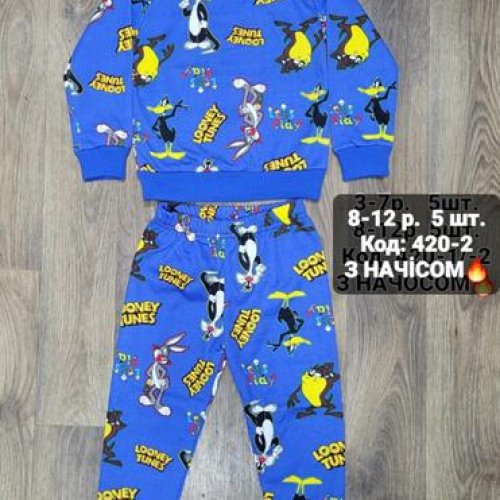 Пижама iBamBino (8-12) 420-2 blue-yellow (зима) iBamBino 420-2 blue-yellow