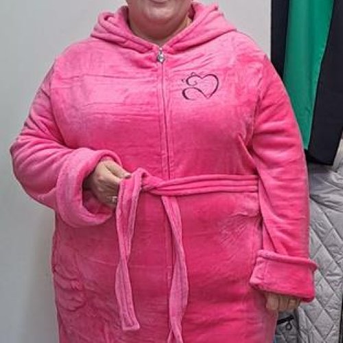 Халат Romeo life (54-60) RL739 pink (зима) Romeo life RL739 pink