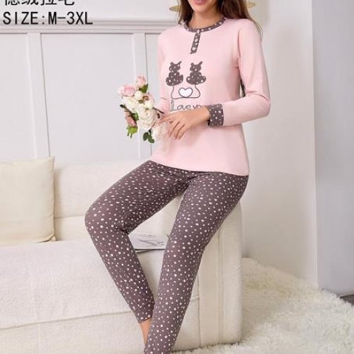 Пижама Fili Wear (M-3XL) 70171 pink (зима) Fili Wear 70171 pink