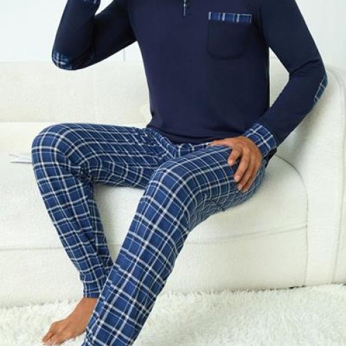 Пижама Fili Wear (M-3XL) 70181 navy (зима) Fili Wear 70181 navy