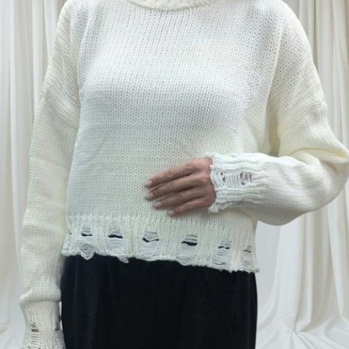 Свитер Julia (one size) JL57 white (зима) Julia JL57 white