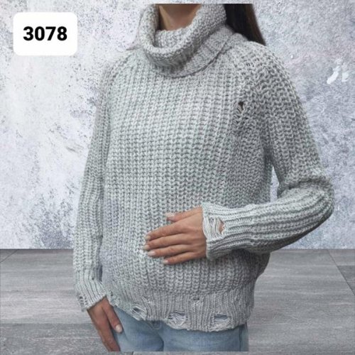 Свитер Julia (one size) 3078 grey (зима) Julia 3078 grey