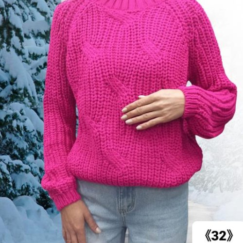 Свитер Julia (one size) 32 pink (зима) Julia 32 pink