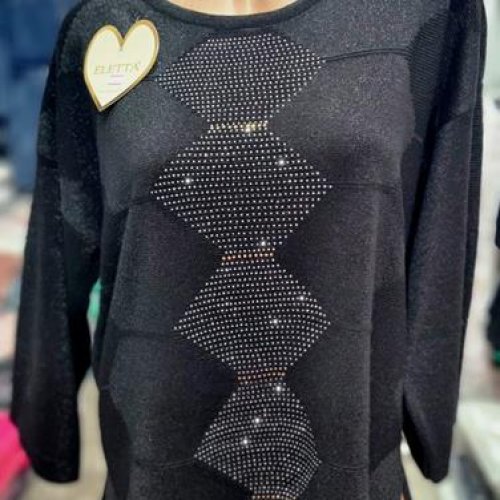 Свитер Julia (52-54) Jl106 black (зима) Julia Jl106 black