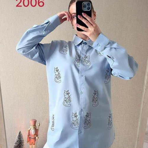 Рубашка FSN (S-XL) 2006 l.blue (деми) FSN 2006 l.blue