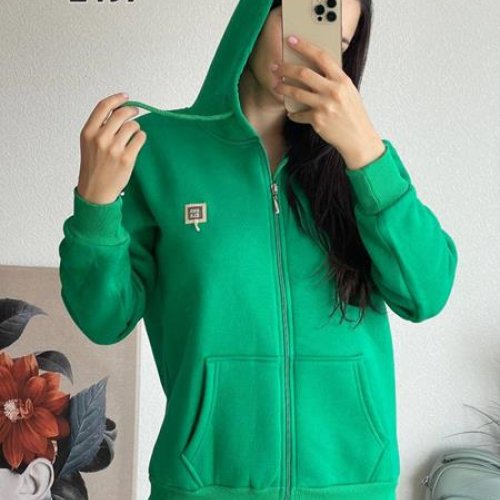 Кофта спорт FSN (42-48) 2497 green (зима) FSN 2497 green