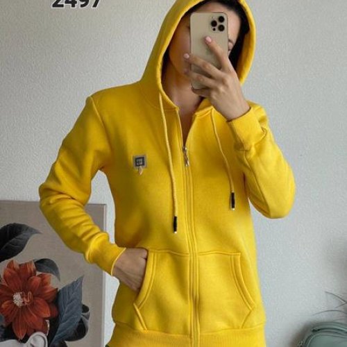 Кофта спорт FSN (42-48) 2497 yellow (зима) FSN 2497 yellow