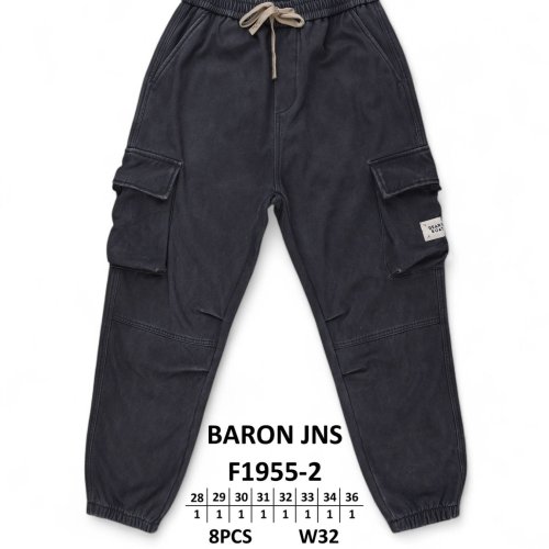 Джинсы God Baron (28-36) F1955-2 black (зима) God Baron F1955-2 black