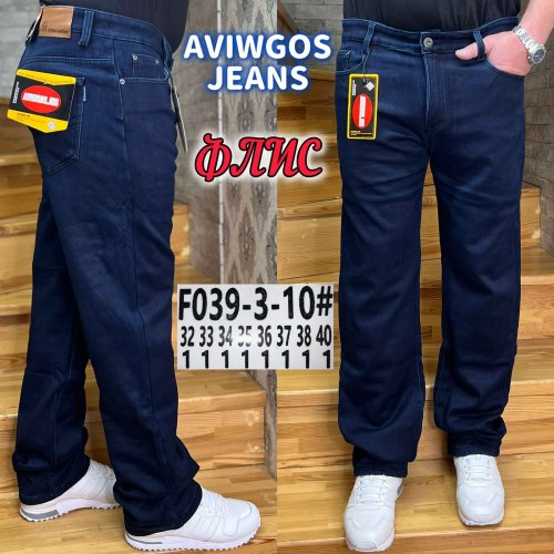 Джинсы God Baron (32-40) F039-3-10 blue (зима) God Baron F039-3-10 blue