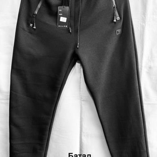 Штаны спорт Minh (3XL-7XL) 2612 black (зима) Minh 2612 black