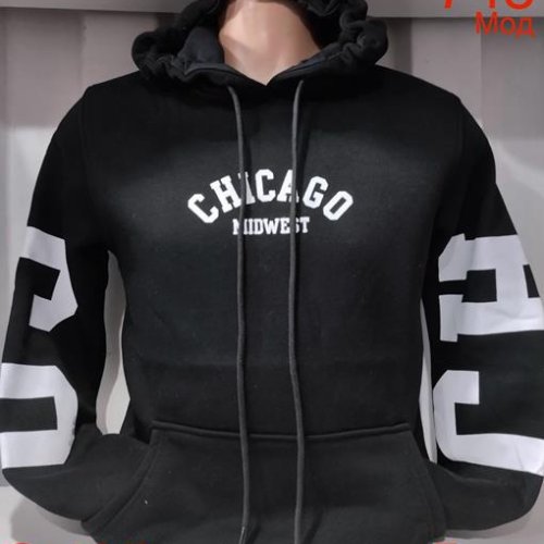 Худи Надийка (S-2XL) ND196-745 black (зима) Надийка ND196-745 black