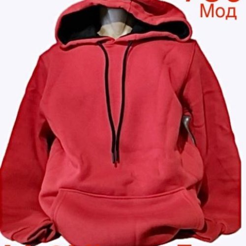 Худи Надийка (M-3XL) ND205-750 red (зима) Надийка ND205-750 red