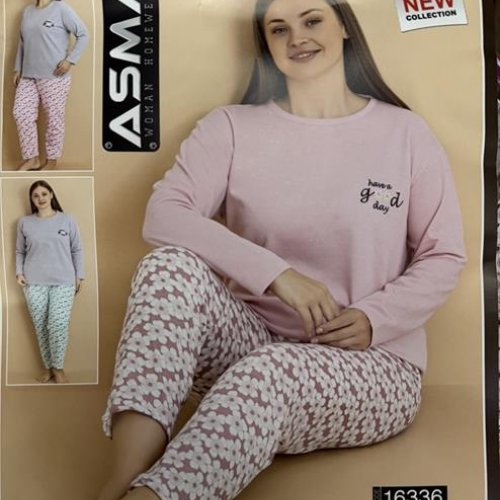 Пижама HomeWear (L-4XL) 16336 mix (зима) HomeWear 16336 mix