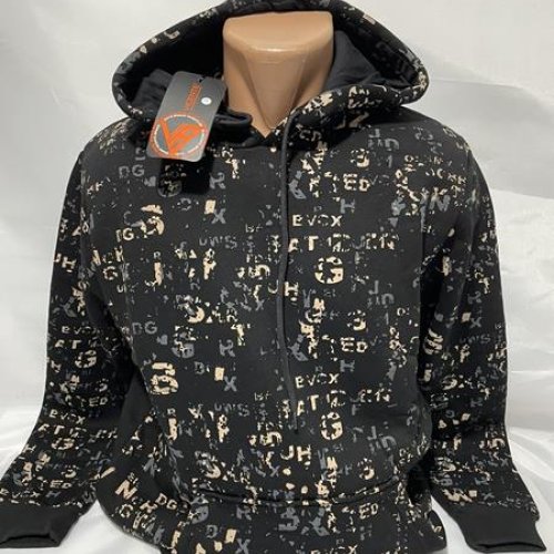 Худи Sabihina (S-2XL) SB1344 black (зима) Sabihina SB1344 black