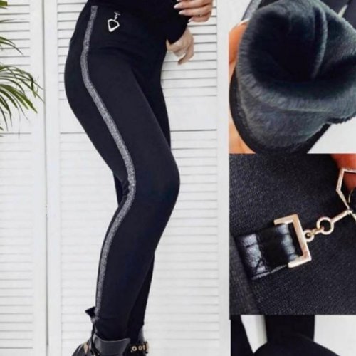 Лосины Amok (S-XL) 1318 black (зима) Amok 1318 black