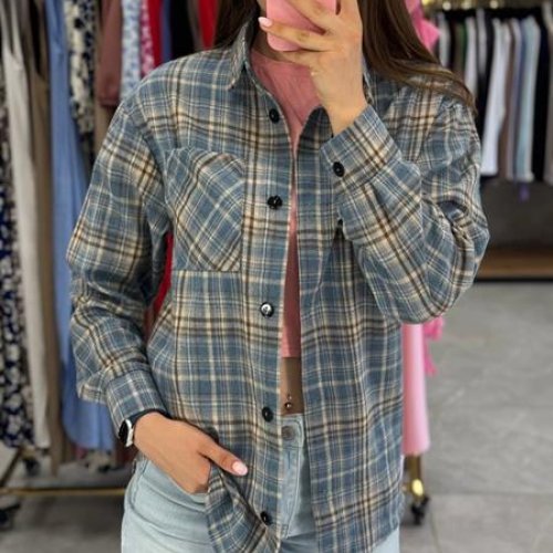 Рубашка Modnulya (42-48) 2480 grey (деми) Modnulya 2480 grey