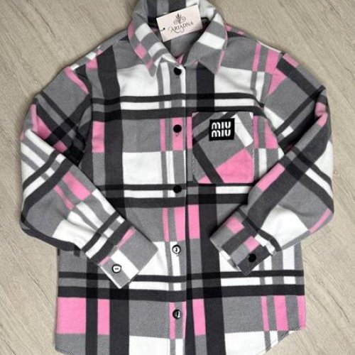 Рубашка Modnulya (42-52) 2494 grey-pink (зима) Modnulya 2494 grey-pink