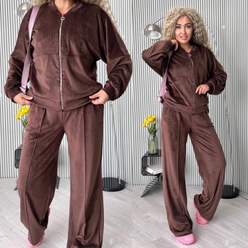 Костюм спорт Modnulya (42-52) 3067 brown (деми) Modnulya 3067 brown