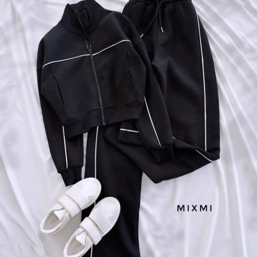 Костюм спорт Modnulya (42-54) 7119 black (зима) Modnulya 7119 black