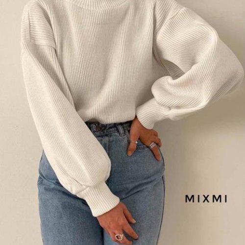 Свитер Modnulya (42-54) 7328 white (зима) Modnulya 7328 white