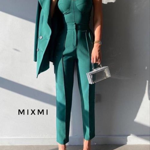 Костюм Modnulya (42-48) 9115 green (деми) Modnulya 9115 green