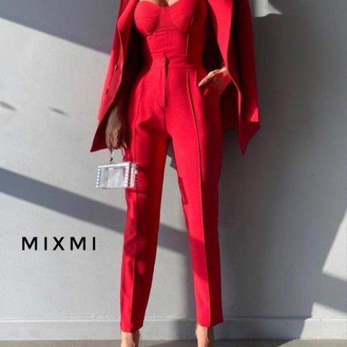 Костюм Modnulya (42-48) 9115 red (деми) Modnulya 9115 red