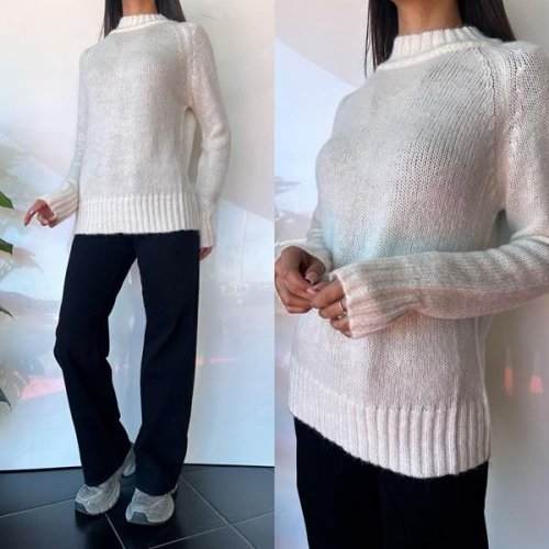 Свитер i8denim Women (One size) TB104 white (зима) i8denim Women TB104 white