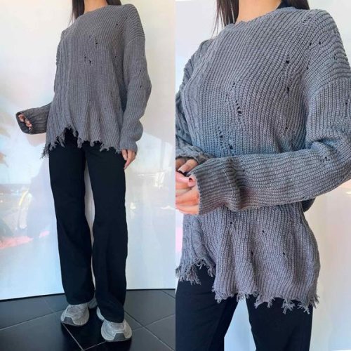 Свитер i8denim Women (one size) TB110 grey (зима) i8denim Women TB110 grey