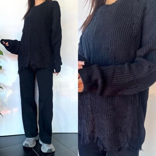 Свитер i8denim Women (one size) TB111 black (зима) i8denim Women TB111 black