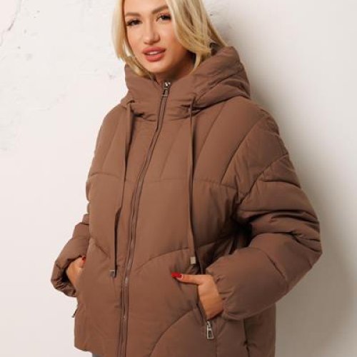 Куртка Katty (M-2XL) 8569 brown (зима) Katty 8569 brown