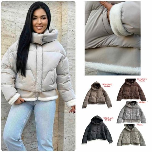 Куртка Katty (M-3XL) 911 grey (зима) Katty 911 grey