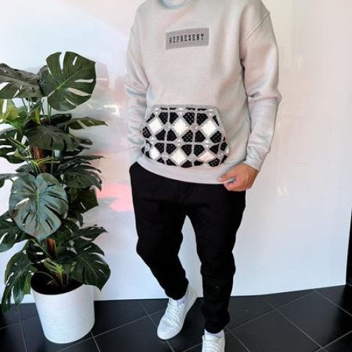 Худи i8denim (S-XL) 2314 l.grey (зима) i8denim 2314 l.grey