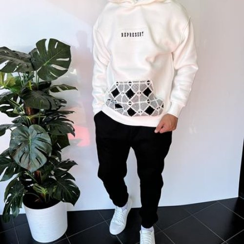 Худи i8denim (S-XL) 2317 white (зима) i8denim 2317 white