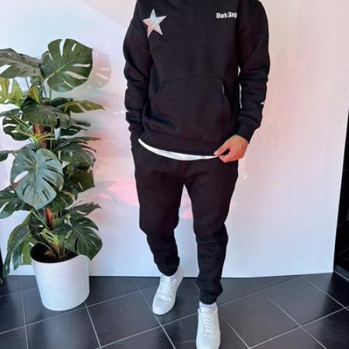 Худи i8denim (S-XL) 2334 black (зима) i8denim 2334 black