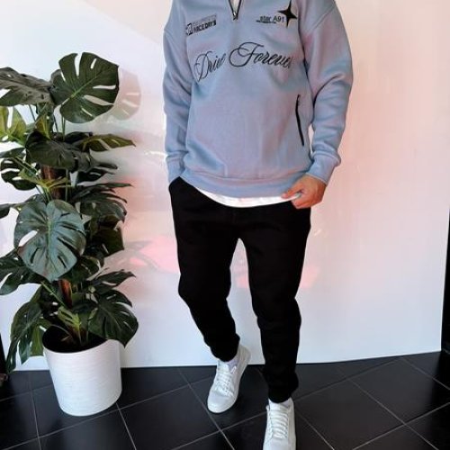 Свитер i8denim (S-XL) 2339 l.blue (зима) i8denim 2339 l.blue