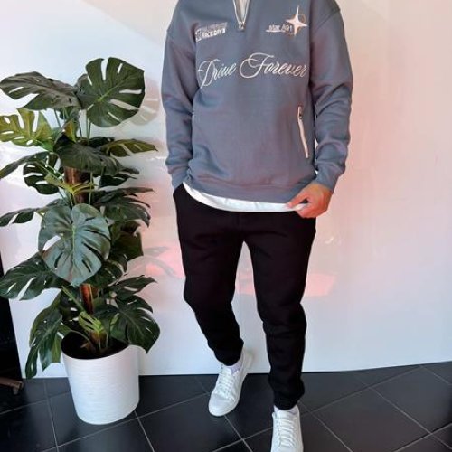 Свитер i8denim (S-XL) 2340 grey (зима) i8denim 2340 grey