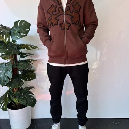 Кофта спорт i8denim (S-XL) 2358 brown (зима) i8denim 2358 brown