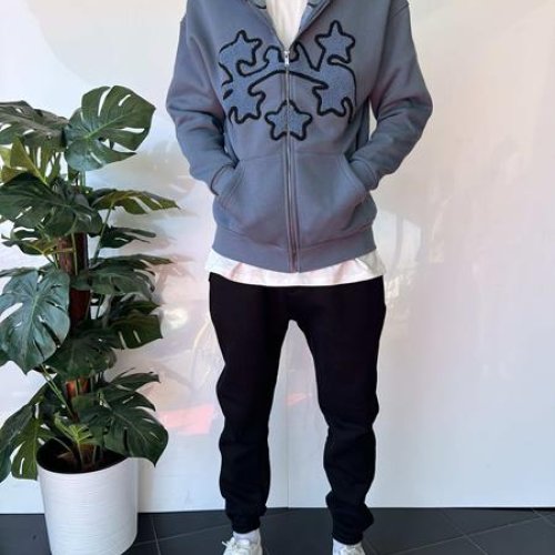 Кофта спорт i8denim (S-XL) 2360 l.blue (зима) i8denim 2360 l.blue