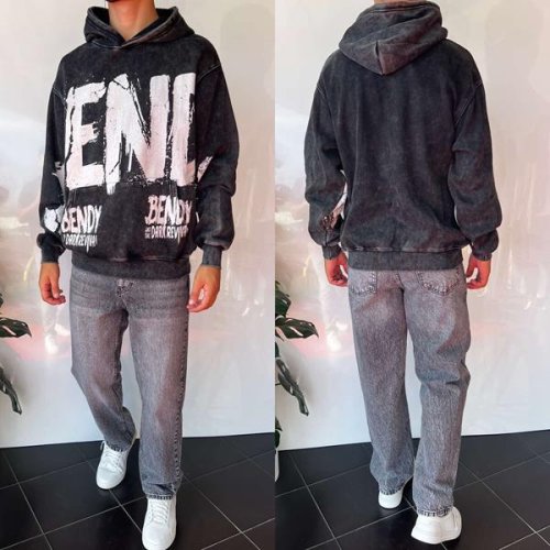 Худи i8denim (S-XL) 2369 grey (зима) i8denim 2369 grey