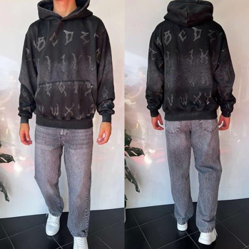 Худи i8denim (S-XL) 2373 grey (зима) i8denim 2373 grey